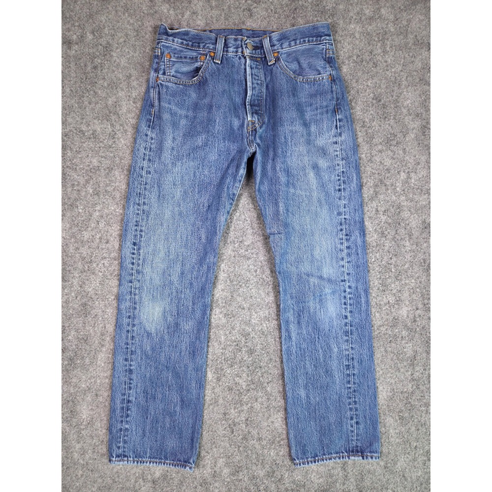 Levi's 501‎ Original Fit Jeans Mens W31 L30 Blue Straight Leg Denim